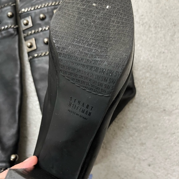 Stuart Weitzman embellished pull up boots - Picture 6 of 16
